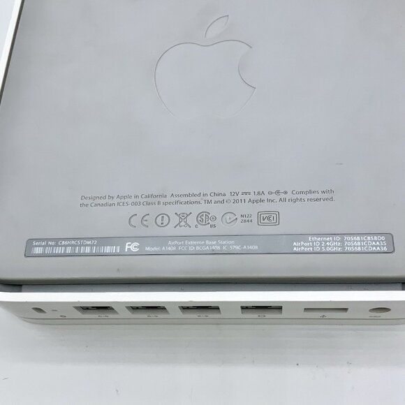 Apple AirPort Extreme 802.11n(5th Gen 2011) A1408 Base station+AC adapter Untest - Picture 8 of 16